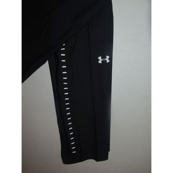 Under Armour 1326788 004 Women's Sz M Black Balance Crop Workout Leggings - Picture 4 of 7
